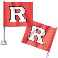 Rutgers Scarlet Knights Car Flag