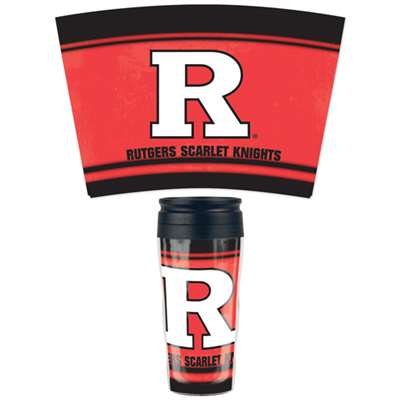 Rutgers Scarlet Knights 16oz Plastic Travel Mug