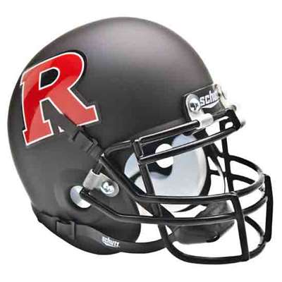 Rutgers Scarlet Knights Mini Helmet by Schutt - Matte Black