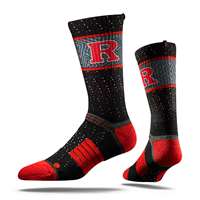 Rutgers Scarlet Knights Strideline Strapped Fit 2.0 Socks -Black Scarlet Knight