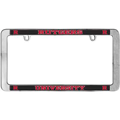 Rutgers Scarlet Knights Thin Metal License Plate Frame