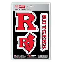 Rutgers Scarlet Knights Decals - 3 Pack