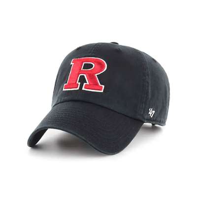 Rutgers Scarlet Knights 47 Brand Clean Up Adjustable Hat - Black