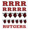 Rutgers Scarlet Knights Multi-Purpose Vinyl Sticker Sheet
