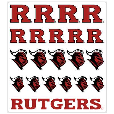 Rutgers Scarlet Knights Multi-Purpose Vinyl Sticker Sheet