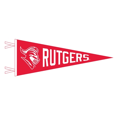 Rutgers Scarlet Knights Wool Felt Pennant - 9" x 2