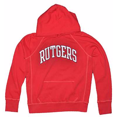 Rutgers Hooded Sweatshirt - Ladies Hoody By League - Red