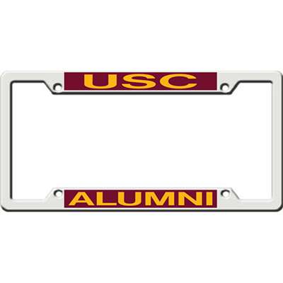 Usc Trojans Metal Alumni Inlaid Acrylic License Plate Frame - Alternate