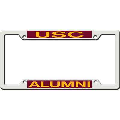 Usc Trojans Metal Alumni Inlaid Acrylic License Plate Frame - Alternate