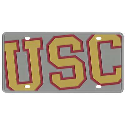 USC Trojans Full Color Mega Inlay License Plate