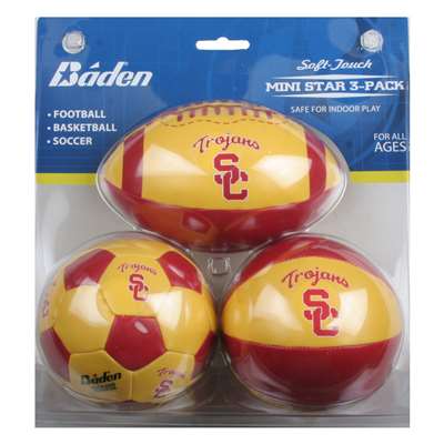 USC Trojans Stuffed Mini Sports Ball Set