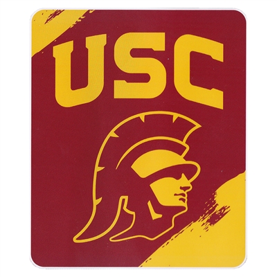 USC Trojans Painted Fleece Throw Blanket
