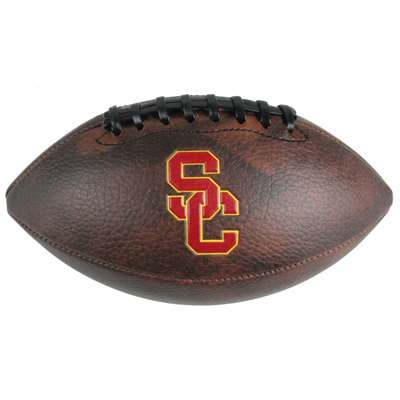 Made from composite leather, this mini vintage football is the perfect gift for the little fan. This ball has superior durability. Features team logo done in team color. Indoor/Outdoor. Ships deflated.