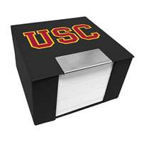 USC Trojans Leather Memo Cube Holder