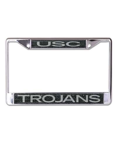 USC Trojans Metal Inlaid Acrylic License Plate Frame - Glitter/Black