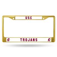 USC Trojans Team Color Chrome License Plate Frame
