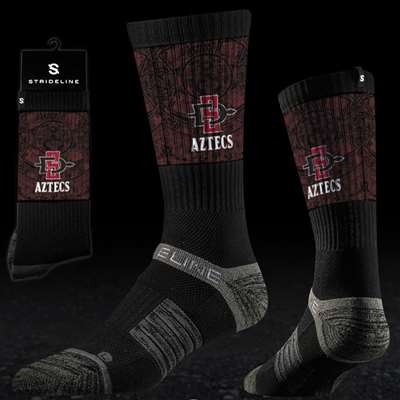San Diego State Aztecs Strapped Fit 2.0 Socks - Black