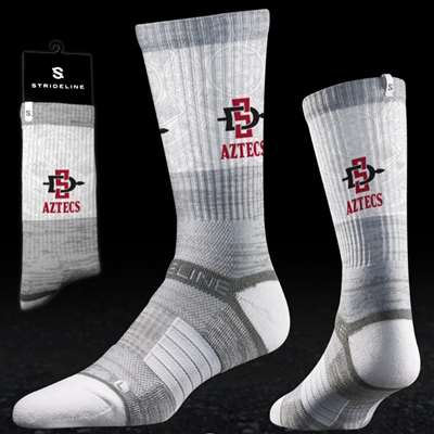 San Diego State Aztecs Strapped Fit 2.0 Socks - White Alt