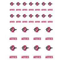 San Diego State Aztecs Small Sticker Sheet - 2 Sheets