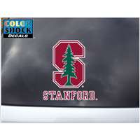 Stanford Cardinals Decal - S Logo Over Stanford