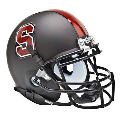 Stanford Cardinals Mini Helmet by Schutt - Matte Black