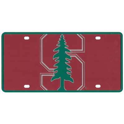 Stanford Cardinal Full Color Mega Inlay License Plate