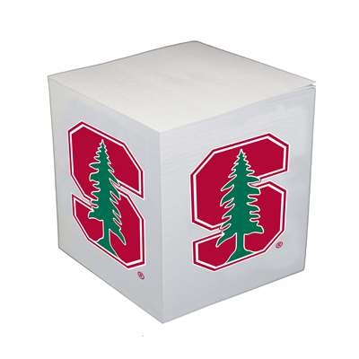Stanford Cardinal Sticky Note Memo Cube - 550 Sheets