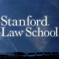 Stanford Cardinal Decal - School of Law - White