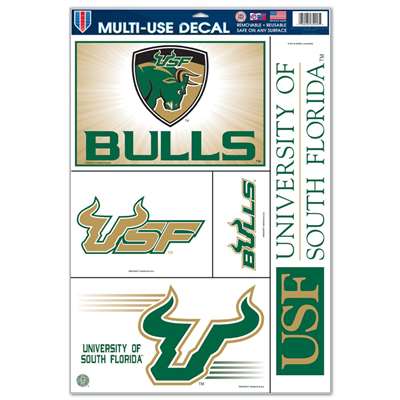 South Florida Bulls Multi-Use Decal Set - 11" x 17"