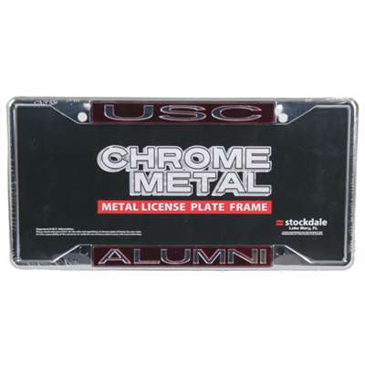 South Carolina Gamecocks Metal Alumni Inlaid Acrylic License Plate Frame