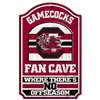 South Carolina Gamecocks Fan Cave Wood Sign