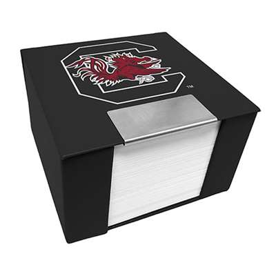 South Carolina Gamecocks Leather Memo Cube Holder