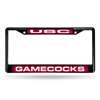 South Carolina Gamecocks Inlaid Acrylic Black License Plate Frame