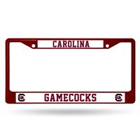 South Carolina Gamecocks Team Color Chrome License Plate Frame
