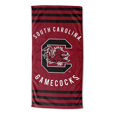South Carolina Gamecocks Stripes Beach Towel