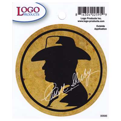 Carroll Shelby Round Decal - Bust - Large
