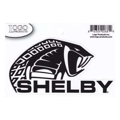 Carroll Shelby Decal - Cobra - Black - Large