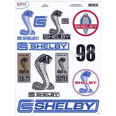 Carroll Shelby Sticker Sheet - 12 Stickers