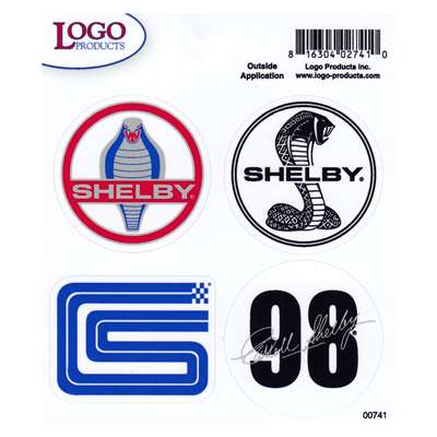 Carroll Shelby Sticker Sheet - 4 Stickers