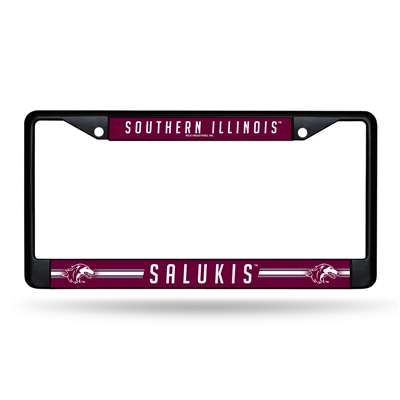 Southern Illinois Salukis Black License Plate Frame