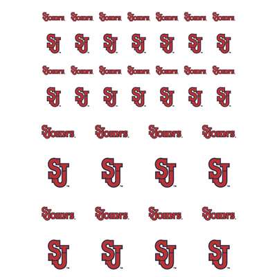 St. John's Red Storm Small Sticker Sheet - 2 Sheets