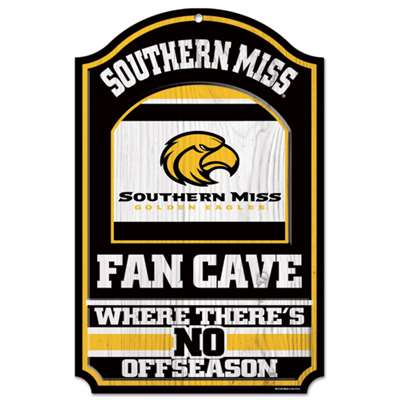 Southern Mississippi Golden Eagles Fan Cave Wood Sign