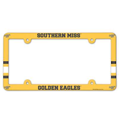 Southern Mississippi Golden Eagles Plastic License Plate Frame