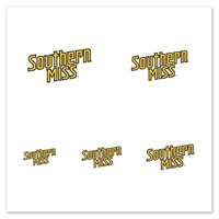 Southern Mississippi Golden Eagles Fingernail Tattoos - 4 Pack