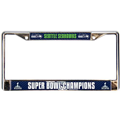 2014 Superbowl 48 Champion Seahawks Design Aluminum License Plate Novelty Sign 