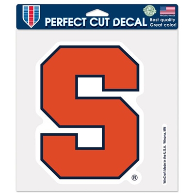 Syracuse Orange Full Color Die Cut Decal - 8