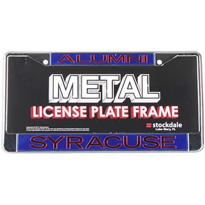 Syracuse Orange Metal Alumni Inlaid Acrylic License Plate Frame