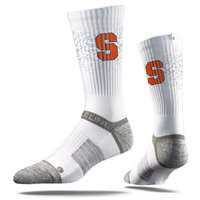 Syracuse Orange Strideline Premium Crew Sock - White