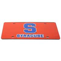 Syracuse Orange License Plate - Orange