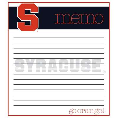 Syracuse Orange Memo Note Pad - 2 Pads